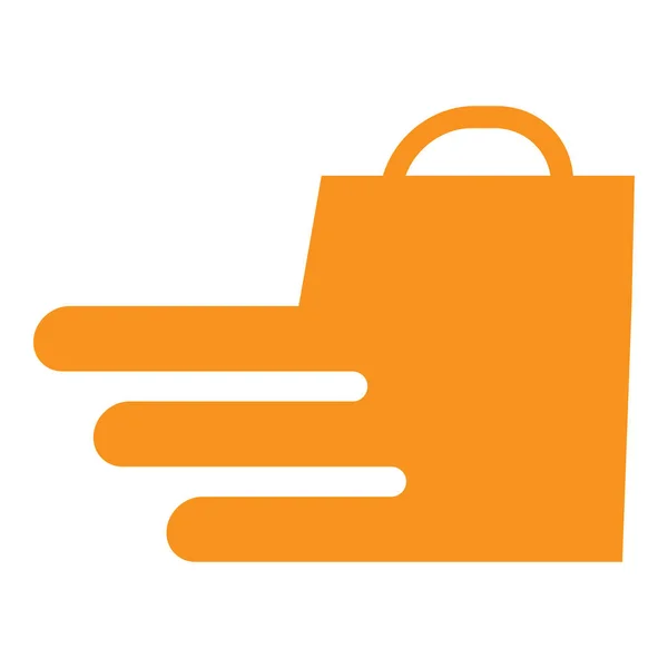 Shopping Bag Logo Icona Modello Design Isolato — Vettoriale Stock