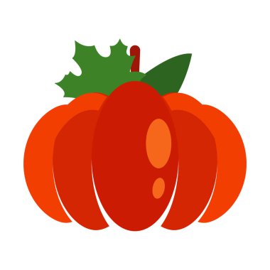 Balkabağı sonbahar simgesi Clipart tasarım şablonu izole edildi