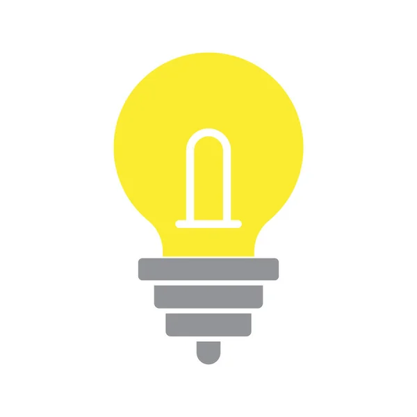 Glödlampa Ikon Clipart Design Illustration Isolerad — Stock vektor