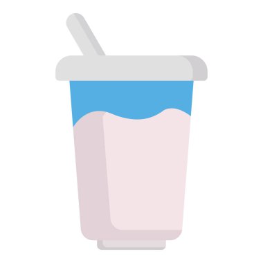 Yoğurt simgesi Clipart tasarım örnekleme şablonu