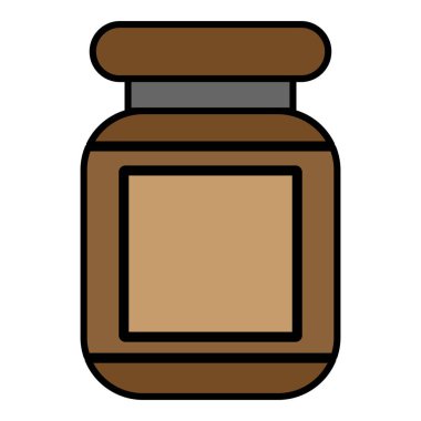 Jam simgesi klip tasarım şablonu izole illüstrasyon