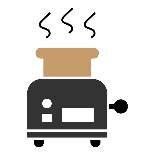 Toaster Symbol Cliparts Design Vorlage Isolierte Abbildung — Stockvektor