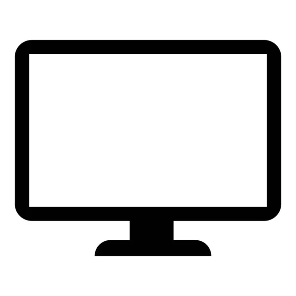 Monitor Icon Outline Illustration Design Vector — Stockový vektor