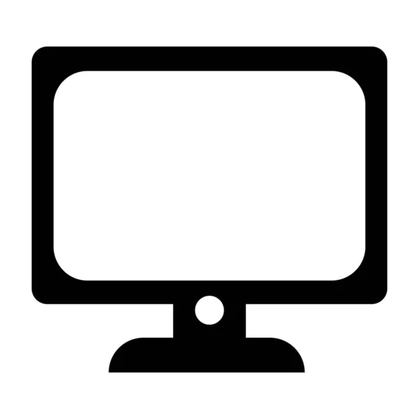 Monitor Icon Line Design Template Isolated Illustration — Stockový vektor