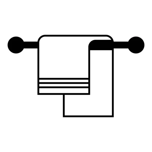 Шаблон Дизайна Иконки Полотенца Изолирован — стоковый вектор