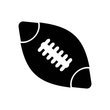 Rugby simgesi tasarım şablonu izole edildi