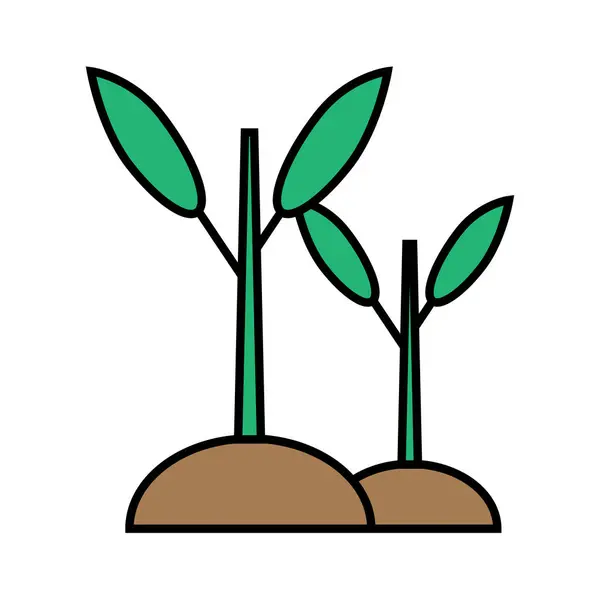 Sprout Icoon Clipart Ontwerp Illustratie Geïsoleerd — Stockvector