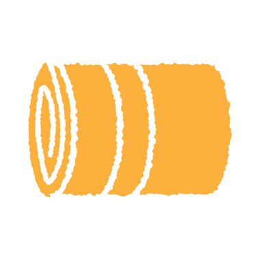 Saman Yığını simgesi tasarım şablonu izole edildi