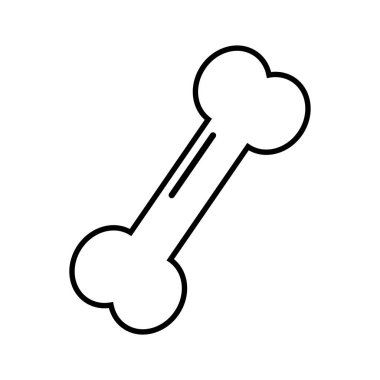Bone icon line design illustration isolated