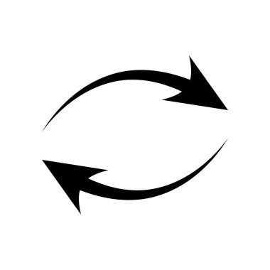 Refresh icon design template vector isolated illustration