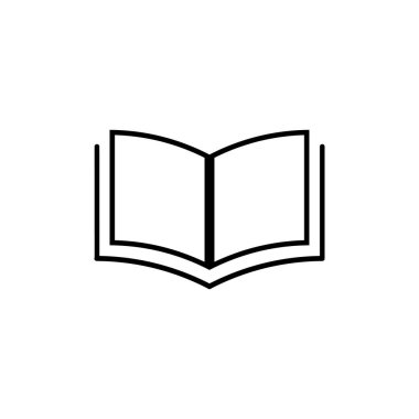 Kitap simgesi tasarım şablonu izole edildi