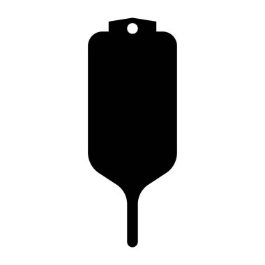 İnfüzyon çantası simgesi siluet tasarım şablonu izole illüstrasyon