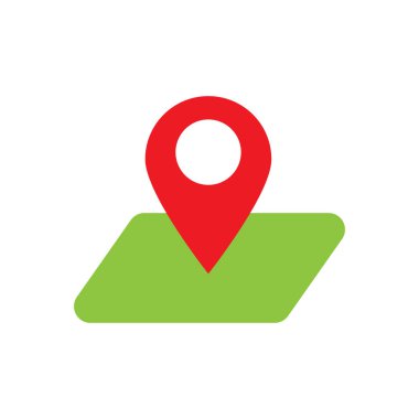 Pin haritası tasarım şablonu çizimi izole edildi