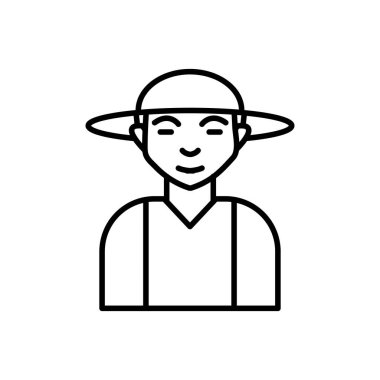 simge çizgi tasarım şablonu çizimi izole edildi