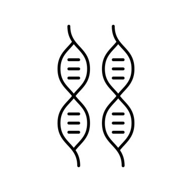 DNA simgesi tasarım şablonu izole edilmiş illüstrasyon
