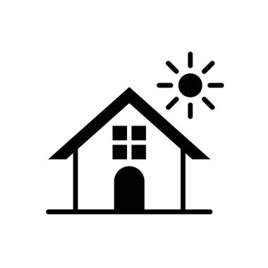 Ev simgesi tasarım şablonu izole illüstrasyon