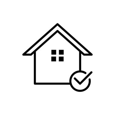 Ev denetimi simge tasarım şablonu izole illüstrasyon