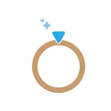 Halka simgesi tasarım şablonu izole illüstrasyon