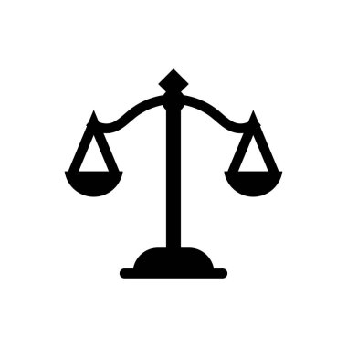 Simge siluet tasarımı şablonu izole resimlemesini ölçekle