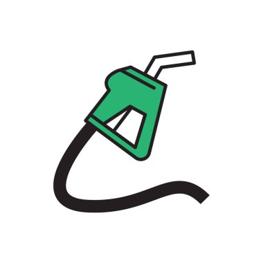 Gaz pompası başlık simgesi tasarımı izole edildi