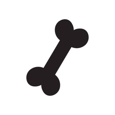Kemik simgesi logo silueti tasarım şablonu çizimi