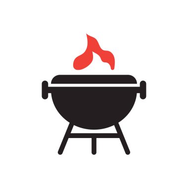 Izgara simgesi logo tasarım şablonu izole edildi