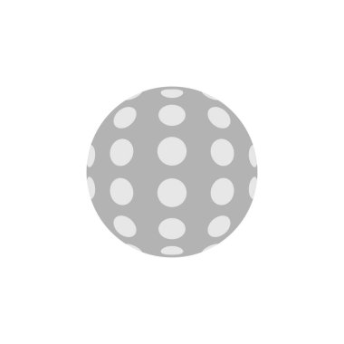 Golf topu simgesi logo tasarımı şablonu izole edilmiş illüstrasyon