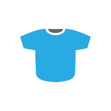 T-Shirt simgesi logo tasarımı şablonu izole çizimi