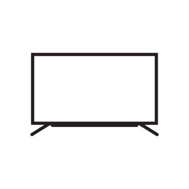 Öncü TV simgesi logo tasarım şablonu izole resimleme