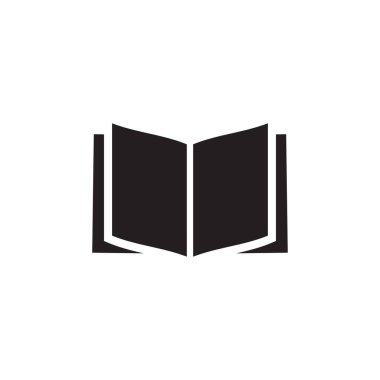 Kitap simgesi logo tasarım şablonunu aç
