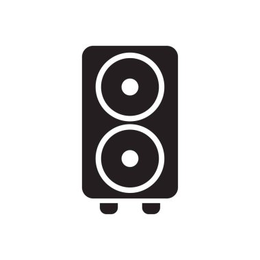 Sound system icon logo design template isolated illustration clipart