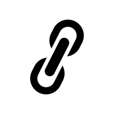 Zincir simgesi logo tasarım şablonu izole illüstrasyon