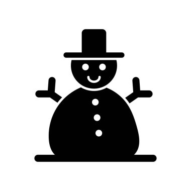 Kardan Adam simgesi logo tasarım şablonu izole resimleme