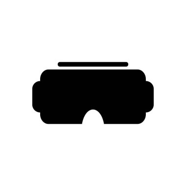 VR simge logo tasarımı şablonu izole edilmiş illüstrasyon