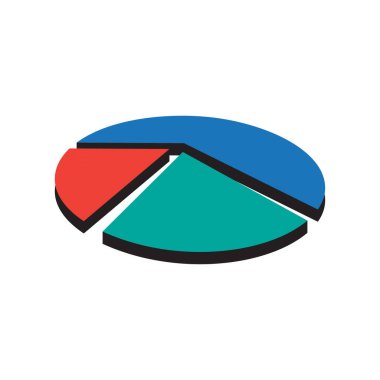 Pasta grafik simgesi logo tasarımı şablonu izole resimleme