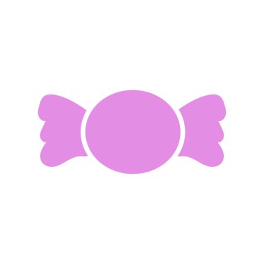 Şekerleme simgesi logo tasarımı şablonu izole edilmiş illüstrasyon