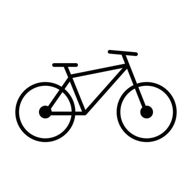 Bisiklet simgesi logo tasarımı şablonu izole resimleme