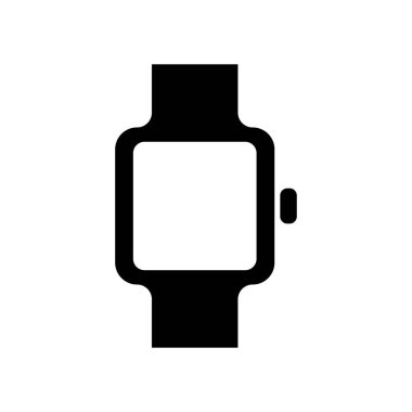 Smartwatch simge logo tasarım şablonu izole çizimi