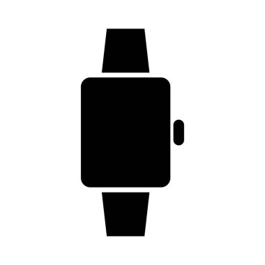 Smartwatch simge logo tasarım şablonu izole çizimi