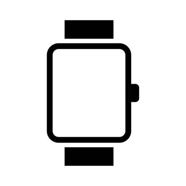 Smartwatch simge logo tasarım şablonu izole çizimi