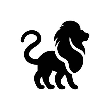 Lion icon logo design template isolated illustration clipart