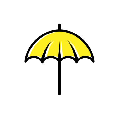 Umbrella icon logo design template isolated illustration clipart