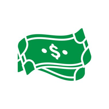 Para simgesi logo tasarım şablonu izole illüstrasyon