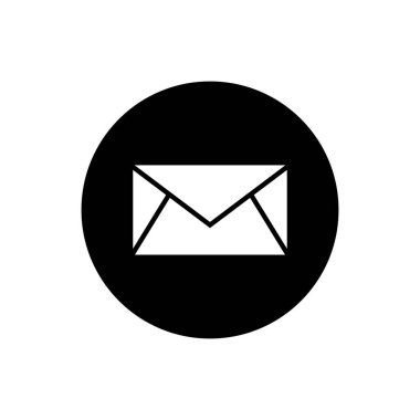 E- posta simgesi tasarım şablonu izole edilmiş illüstrasyon