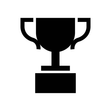 Trophy icon logo design template isolated illustration