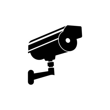 CCTV simge logo tasarımı şablonu izole edilmiş illüstrasyon