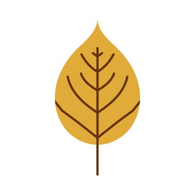 Sonbahar yaprak simgesi logo tasarım şablonu izole resimleme