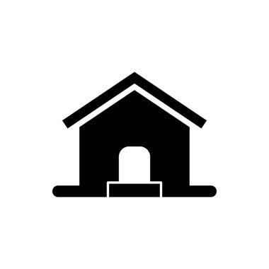 Ev simgesi logo tasarımı şablonu izole edilmiş illüstrasyon