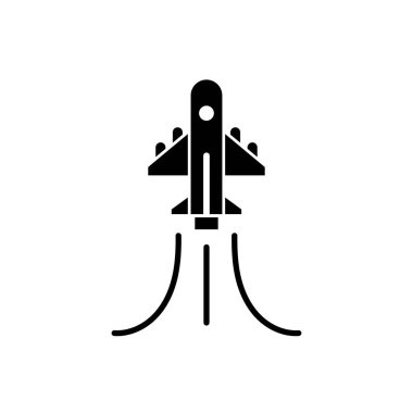 Düzlem simgesi logo tasarım şablonu izole edilmiş illüstrasyon