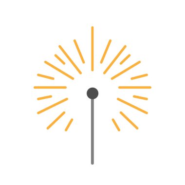 Havai fişek logo tasarım şablonu izole resimleme